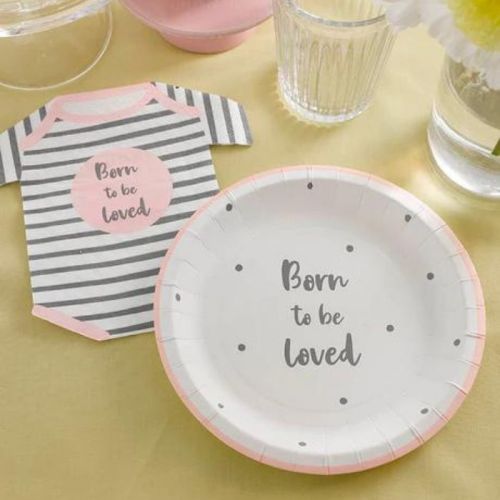 Teller Born To Be Loved Pink (12 Stk.) Talking Tables