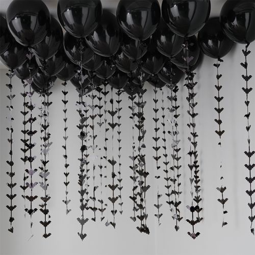 Luftballons mit Fledermausschleife Fright Night Ginger Ray