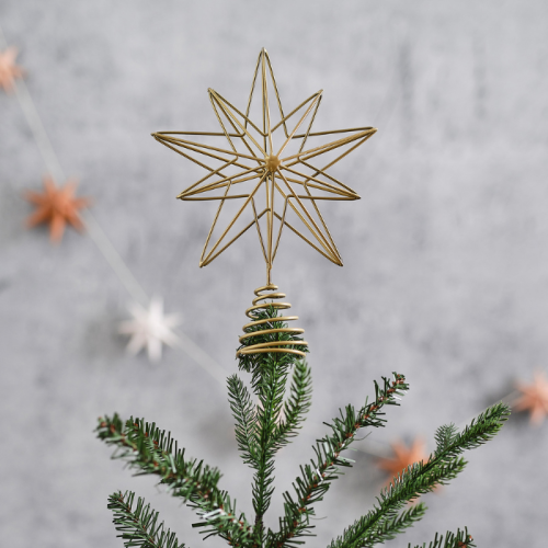 Weihnachtsbaum mit Stern Cosy Copper Ginger Ray