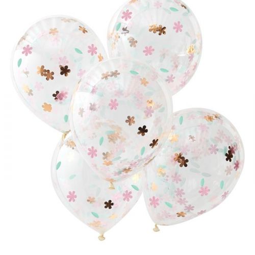Konfetti Ballons Ditsy Floral (5 Stück) Ginger Ray