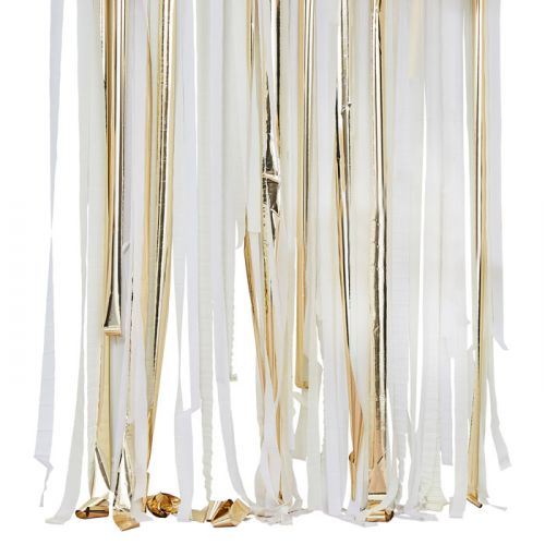 Streamer Backdrop metallic gold Mix It Up Ginger Ray