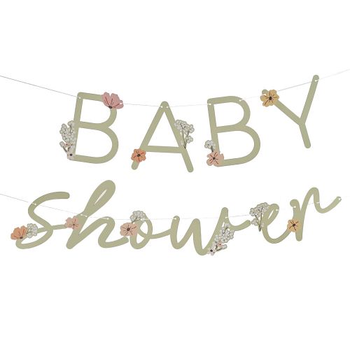 Baby Shower Girlande Floral Baby Ginger Ray