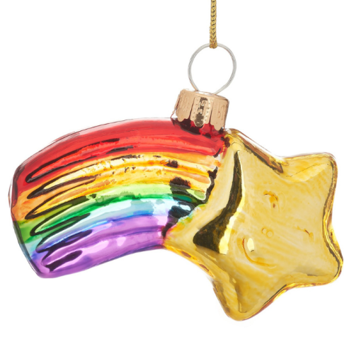 Weihnachts-Anhänger Sternschnuppe Regenbogen