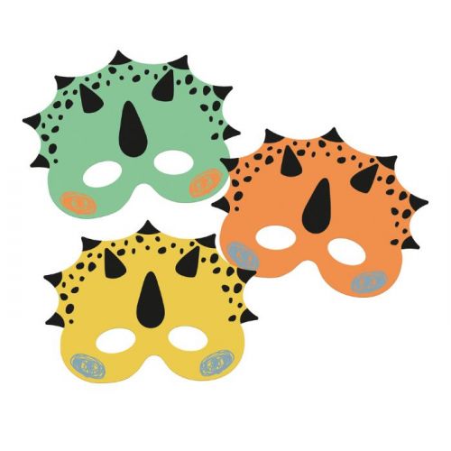 Masken Dino Brüllen (6 Stück)