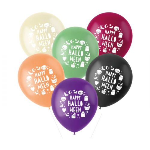 Luftballons Happy Halloween (6 Stk.)