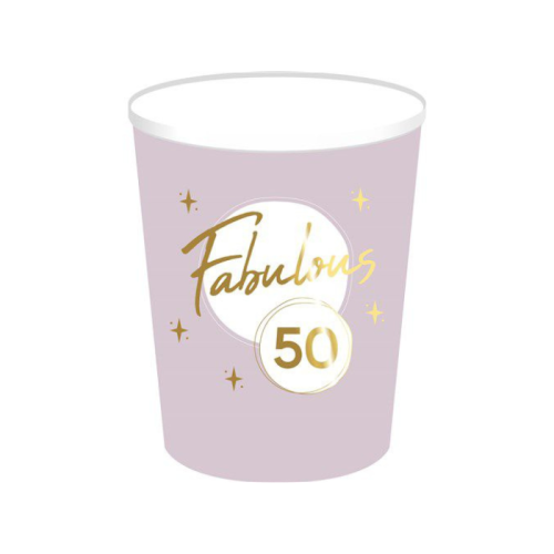 Fabelhafte 50 pinke Tassen (8 Stück)