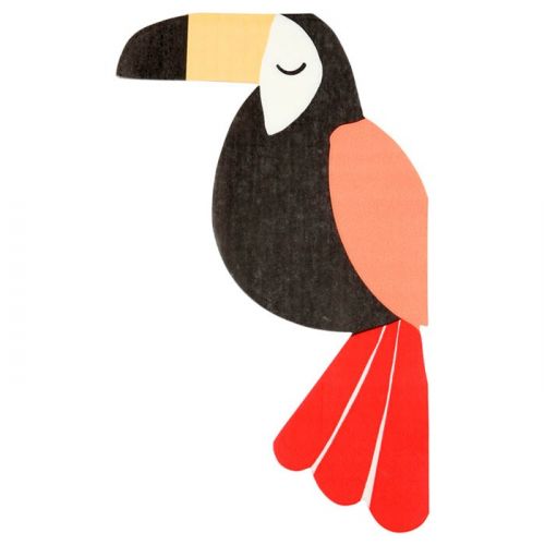 Servetten toucan Go Wild (20st) Meri Meri 