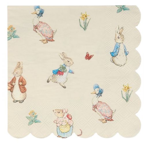 Servietten klein Peter Rabbit Party (20Stück) Meri Meri