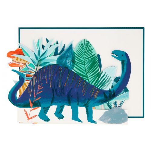 Grußkarte Dinosaurier-Königreich Meri Meri