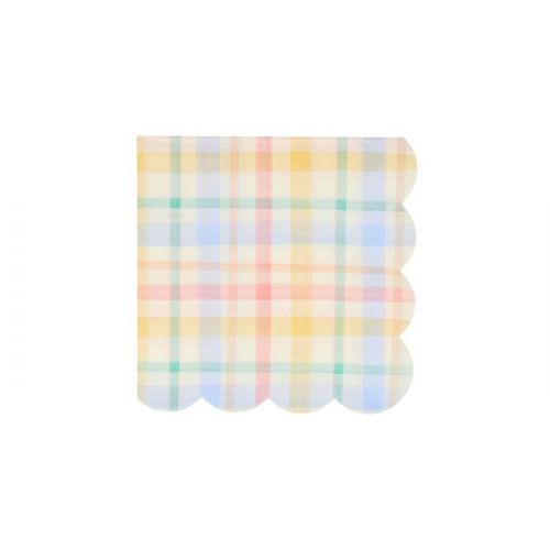 Gebäckservietten quadratisch pastell (16 Stück) Meri Meri