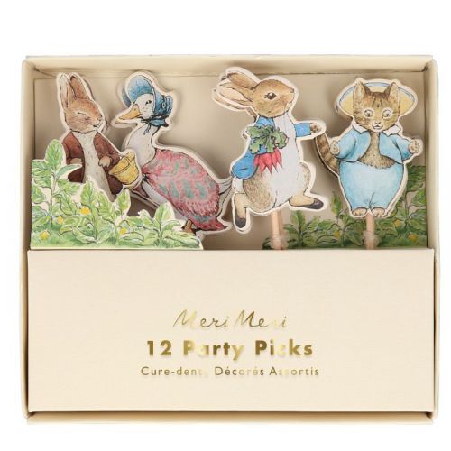 Peter Rabbit & Friends Spieße (12 Stück) Meri Meri