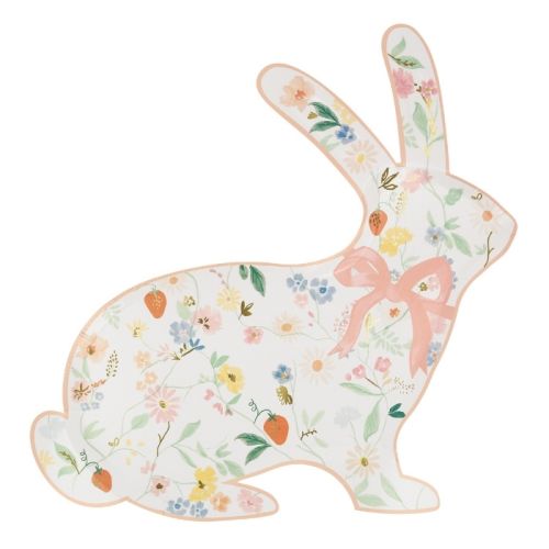 Teller Elegant Floral Bunny (8 Stk.) Meri Meri