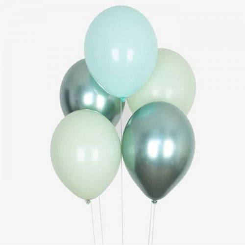 Grüne Ballonmischung (10 Stück)
