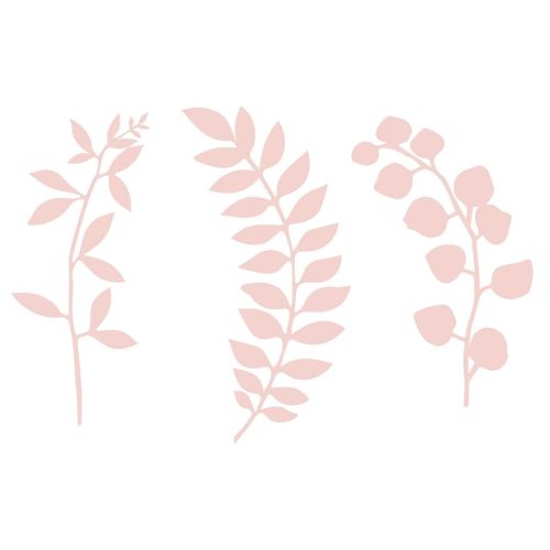 Dekoration mit rosafarbenen Zweigen (9 Stück) Rustic Collection