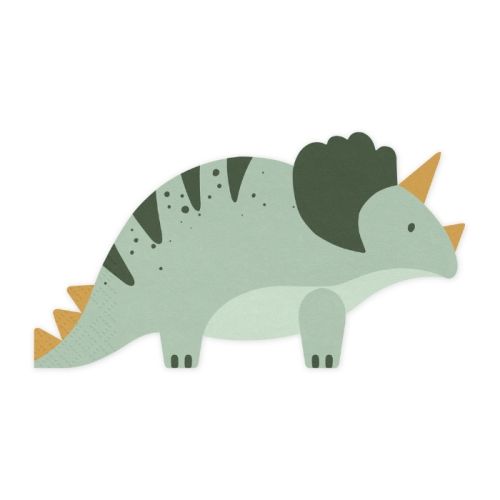 Servietten Triceratops Dinosaurier (12 Stk.)