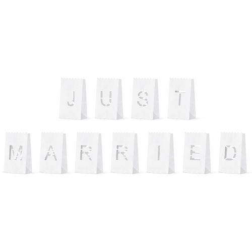 Kerzentüten Just Married (11Stk)