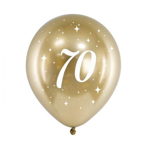 Ballonnen 70 jaar goud (6st)