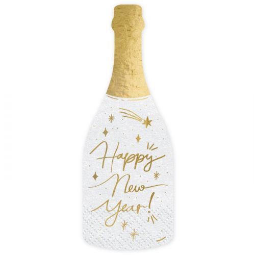 Happy New Year Champagner-Servietten (20 Stück)