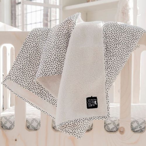 Mies & Co Decke Soft Teddy Bed Cozy Dots offwhite