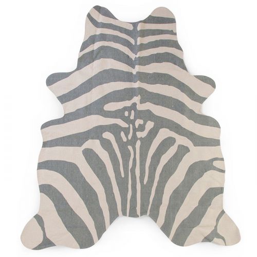 Teppich Zebra grau (145x160cm) Childhome
