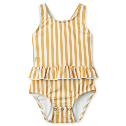 Liewood Badeanzug Amina baby Stripe Gelb/Weiß
