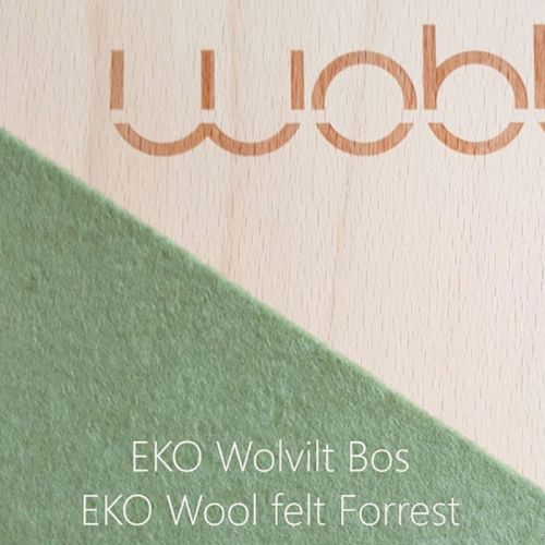 Wobbel Original Klarlack mit Filz Wald