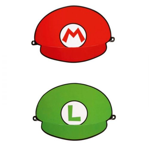 Partyhüte Super Mario (8 Stck.)