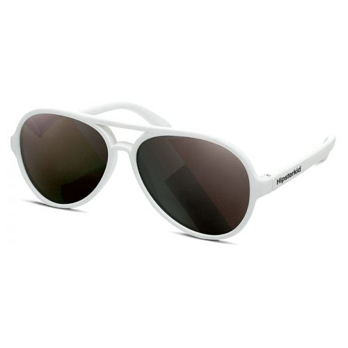 Baby Sonnenbrille Aviator weiß (0-2y) Hipsterkid