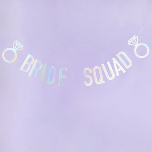Girlande Bride Squad Iridescent (2m) Hootyballoo