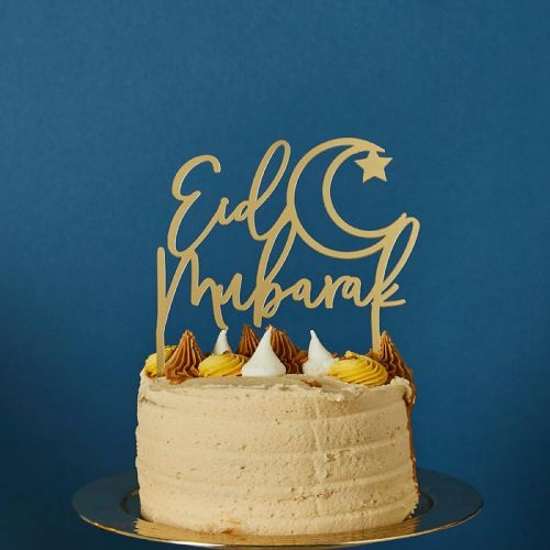 Kuchenaufsatz aus Acryl Eid Mubarak Hootyballoo