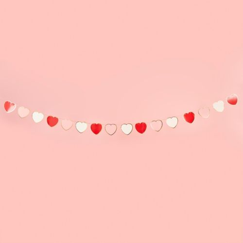 Girlande Herzen Valentinsgruß (2,5m) Hootyballoo