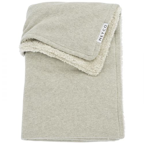 Meyco Cradle blanket Knit Basic Fleece sand melange