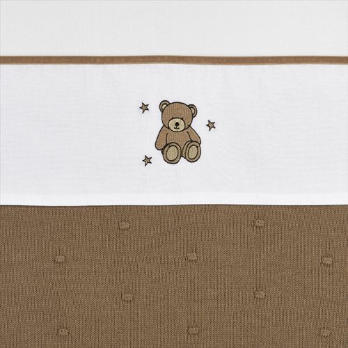 Meyco Bettlaken Teddybär Toffee für Babybett (75 x 100 cm)