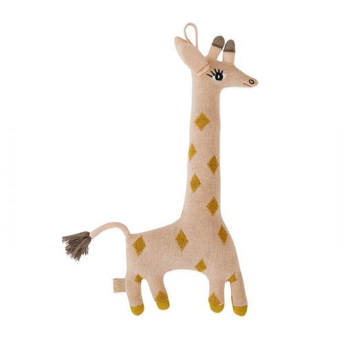 Knuffel Baby Guggi Giraffe rose/amber Oyoy
