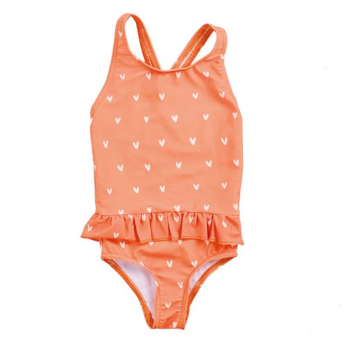 Swim Essentials Badeanzug orange Herzen