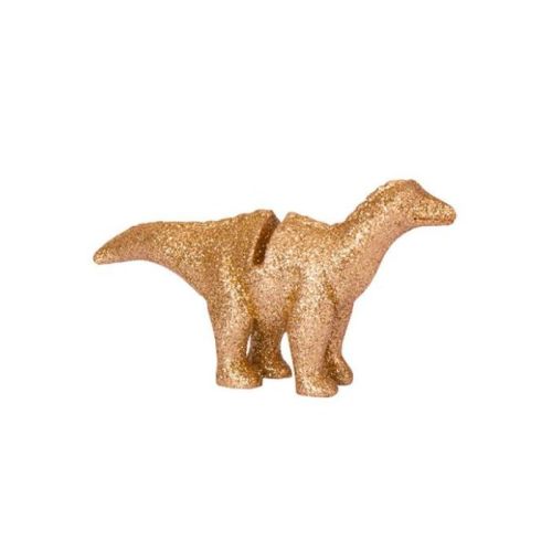 Tischkartenhalter Dinosaurier Party gold (4 Stück)