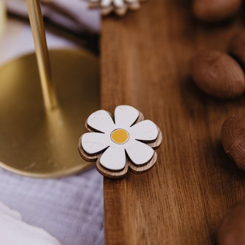 Gänseblümchen-Aufkleber Spring Daisies aus Holz (6 Stück)