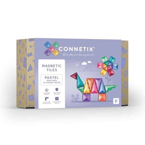 Connetix Tiles Mini-Paket in Pastellfarben (32 Stück)