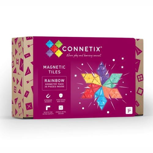 Connetix Tiles rainbow geometry pack (30st)