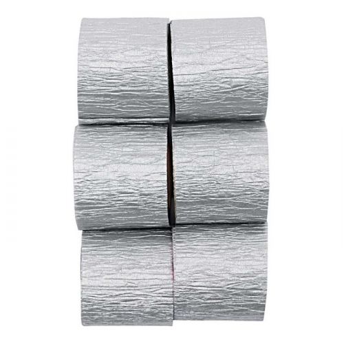 Streamers Crepe Silber 6x10m