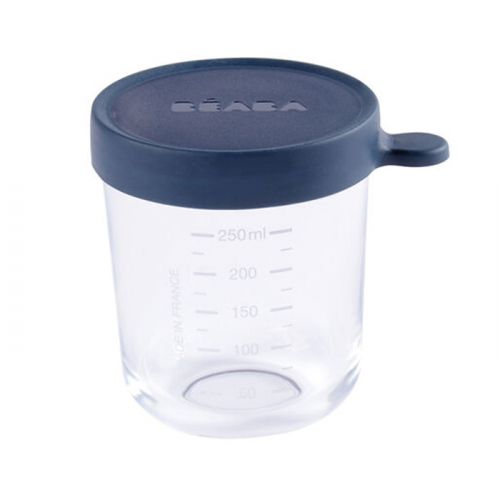 Beaba dunkelblauer Glasbehälter 250ml