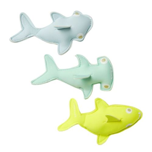 Sunnylife Auftauchende Spielzeuge Salty the Shark neon (3Stück)