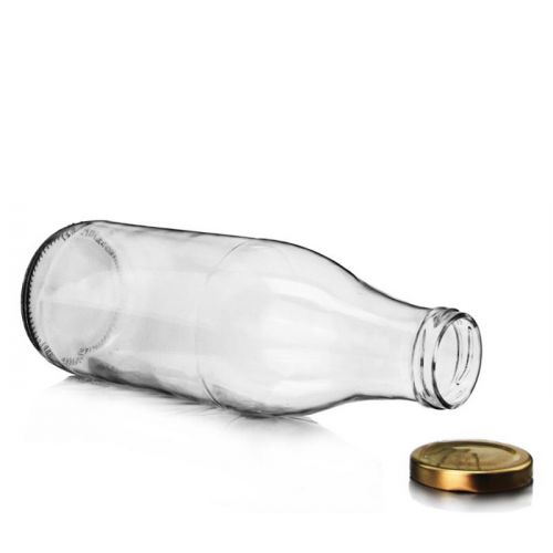 Milchflasche transparent 1000ml