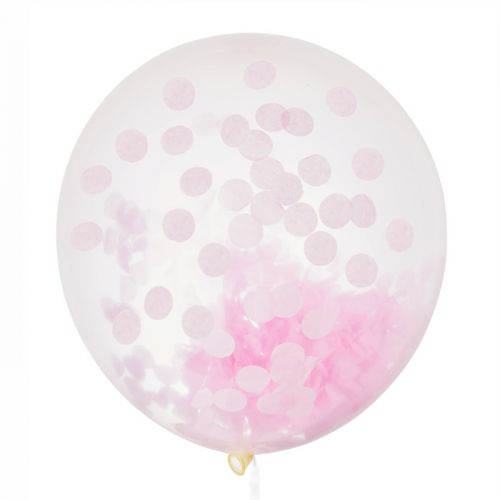 Mega Konfetti Ballon rosa 60cm House of Gia