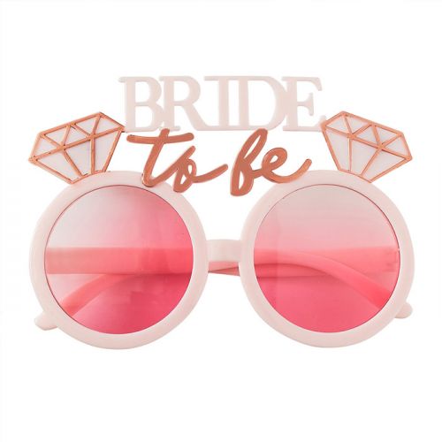 Sonnenbrille Bride to Be Blush Hen Ginger Ray