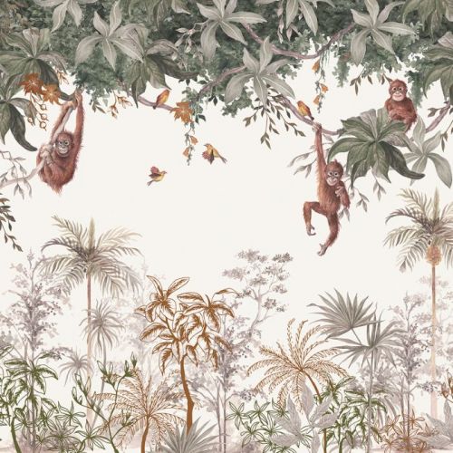 Lilipinso Panoramahintergrundbild Affendschungel
