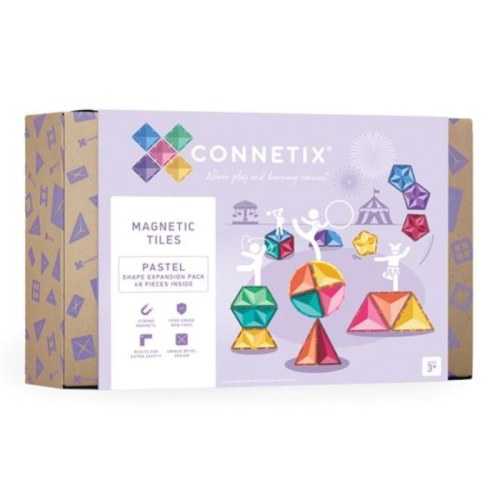 PRE ORDER Connetix Tiles pastellfarbenes Erweiterungspaket (48 Stück)