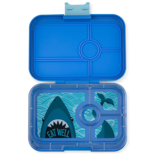 Yumbox Bento True Blue/Shark Lunchbox mit 4 Fächern