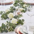 Girlande Eukalyptus und Rosen Botanische Hochzeit Ginger Ray