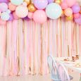 Backdrop pastellfarbene Luftschlangen und Ballons Mix It Up Ginger Ray